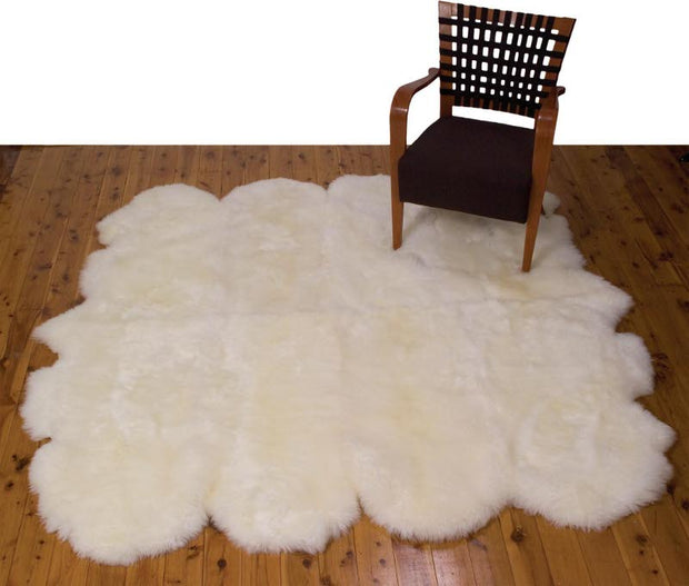 Sheepskin Rug - SUNSET RED