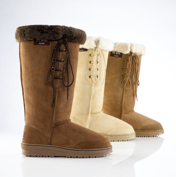 Premium Lace Sheepskin UGG Boots – Wild & Wise